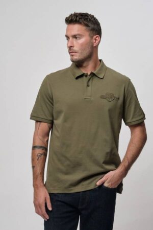 Regular Tonal Shield Polo