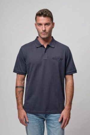 Regular Tonal Shield Polo