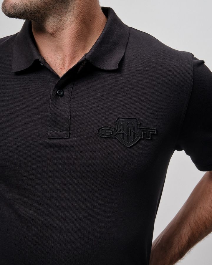 Regular Tonal Shield Polo