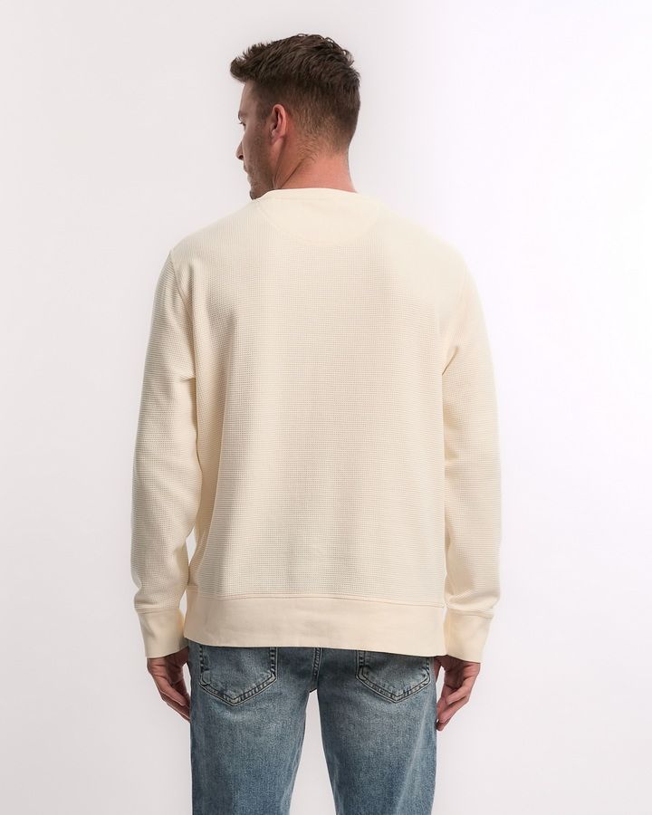 WAFFLE TEXTURE C-NECK