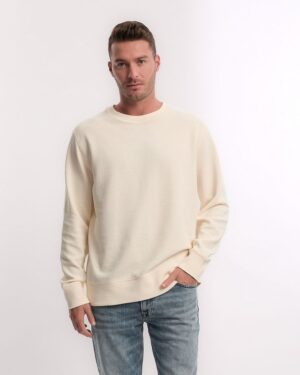 WAFFLE TEXTURE C-NECK