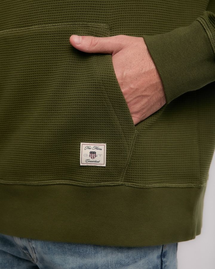 Waffle Texture Hoodie