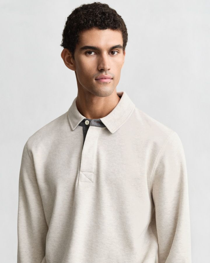 Light Sacker Rib Polo Sweatshirt
