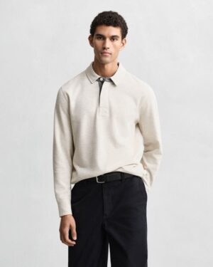 Light Sacker Rib Polo Sweatshirt