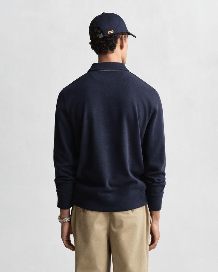Light Sacker Rib Polo Sweatshirt