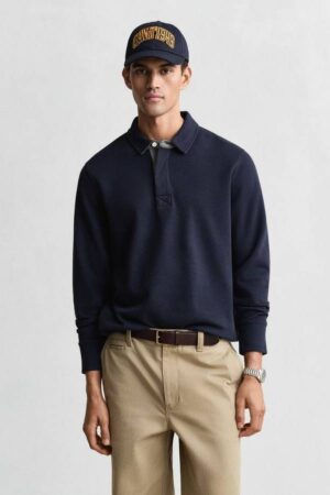 Light Sacker Rib Polo Sweatshirt