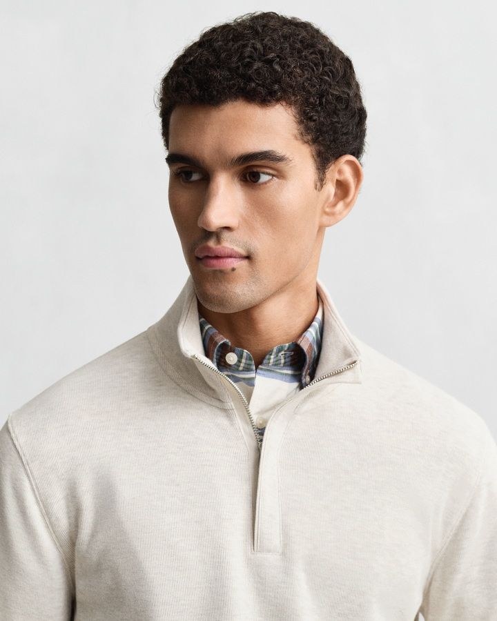 Light Sacker Rib Half-Zip Sweatshirt