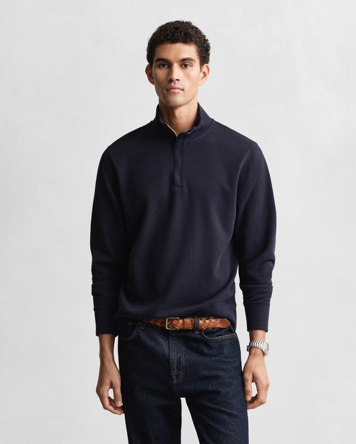 Light Sacker Rib Half-Zip Sweatshirt