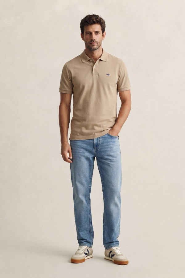 Slim Archive Shield Polo