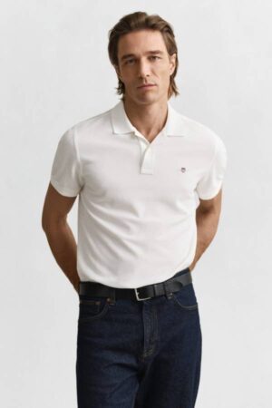 Regular Fit Shield Pique Polo Shirt
