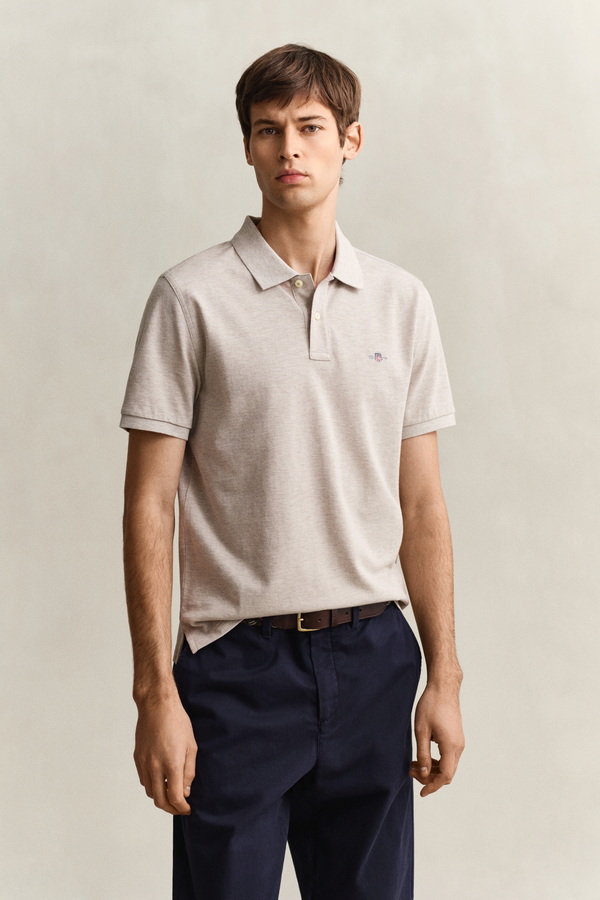 Regular Fit Shield Pique Polo Shirt