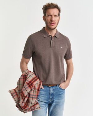 Regular Fit Shield Pique Polo Shirt