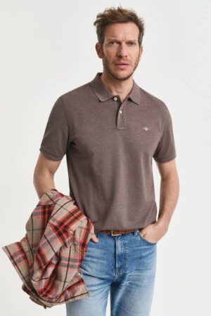 Regular Fit Shield Pique Polo Shirt