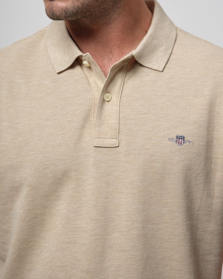 Regular Fit Shield Pique Polo Shirt