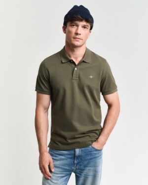 Regular Fit Shield Pique Polo Shirt