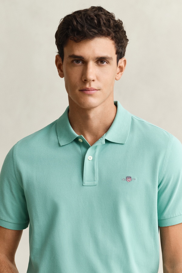 Regular Fit Shield Pique Polo Shirt