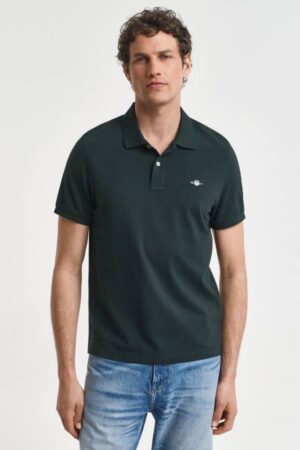 Regular Fit Shield Pique Polo Shirt