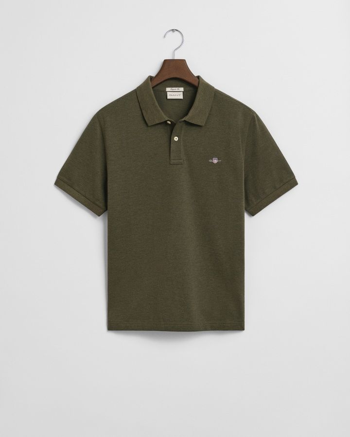 Regular Fit Shield Pique Polo Shirt