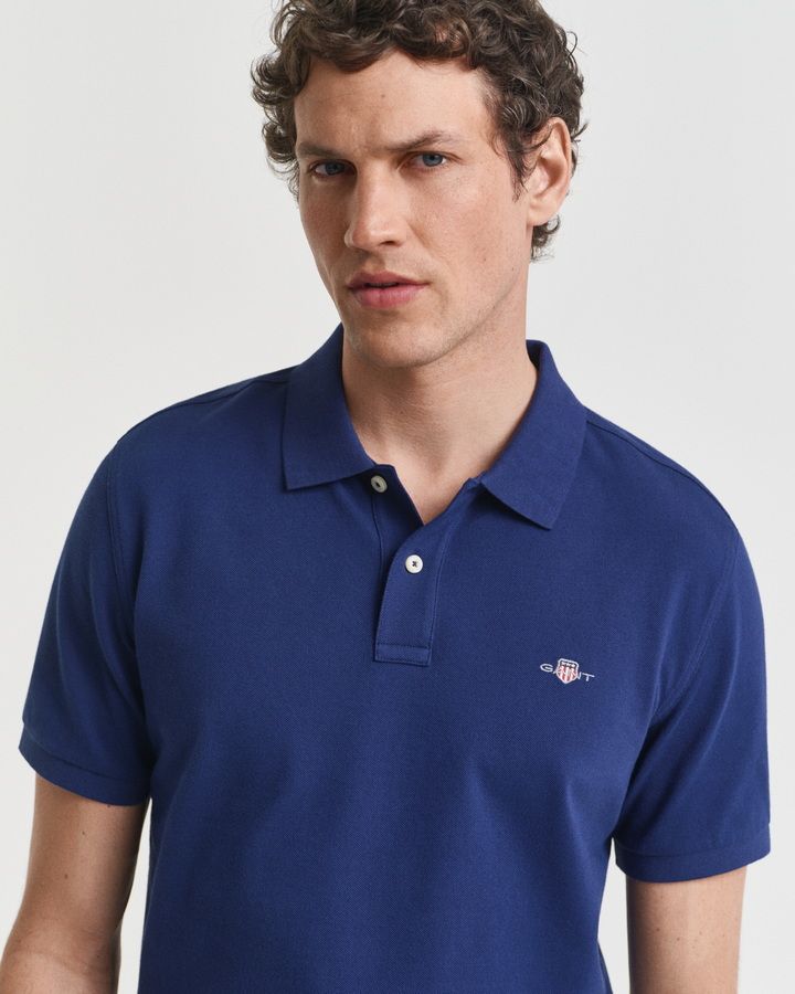 Regular Fit Shield Pique Polo Shirt