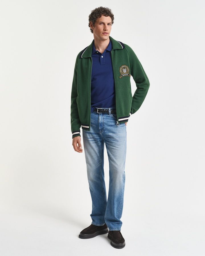 Regular Fit Shield Pique Polo Shirt