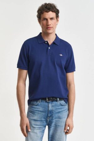 Regular Fit Shield Pique Polo Shirt