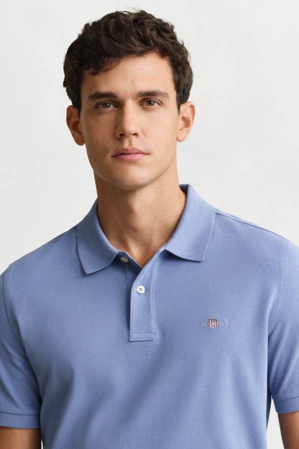 Regular Fit Shield Pique Polo Shirt