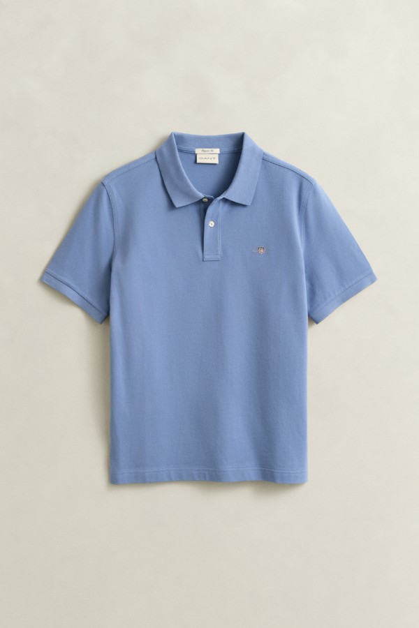 Regular Fit Shield Pique Polo Shirt