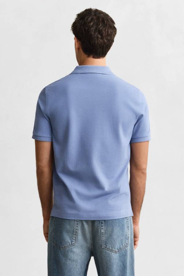 Regular Fit Shield Pique Polo Shirt