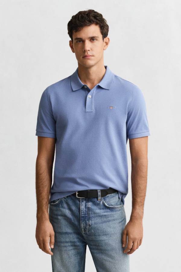 Regular Fit Shield Pique Polo Shirt