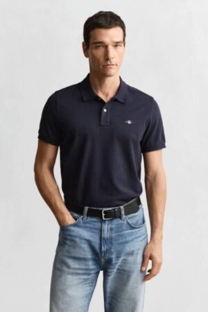 Regular Fit Shield Pique Polo Shirt