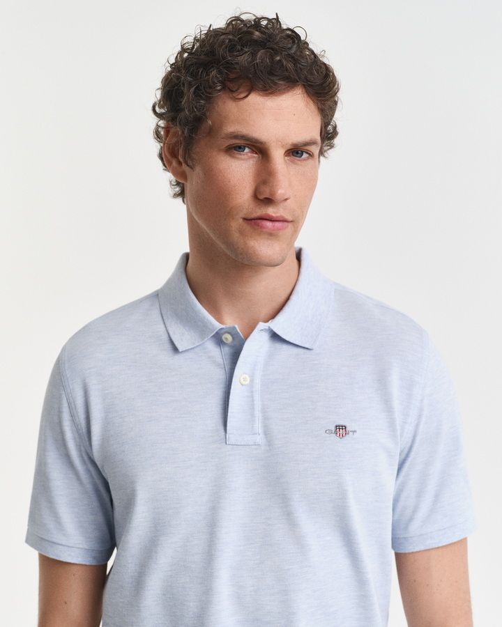 Regular Fit Shield Pique Polo Shirt