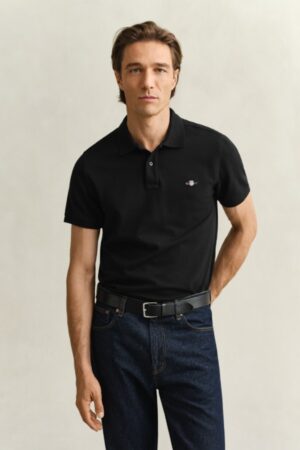 Regular Fit Shield Pique Polo Shirt
