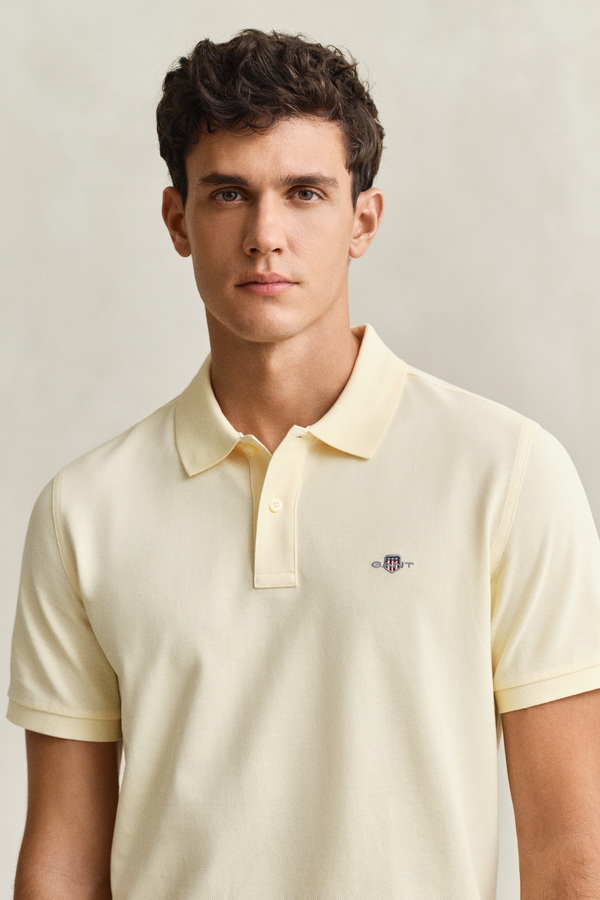 Regular Fit Shield Pique Polo Shirt