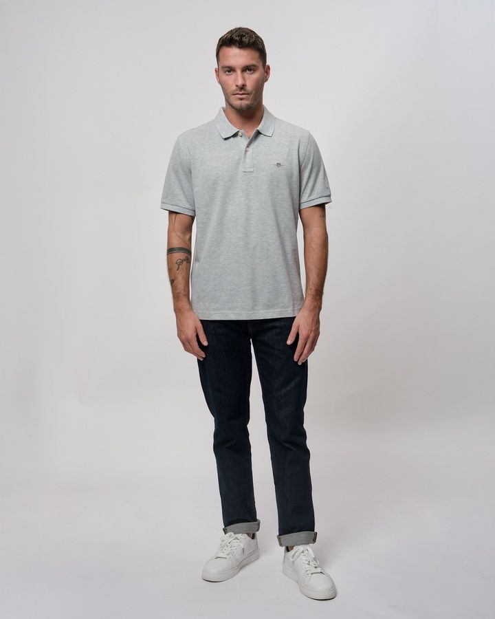Regular Fit Shield Pique Polo Shirt