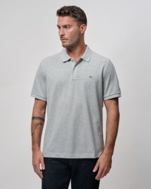 Regular Fit Shield Pique Polo Shirt