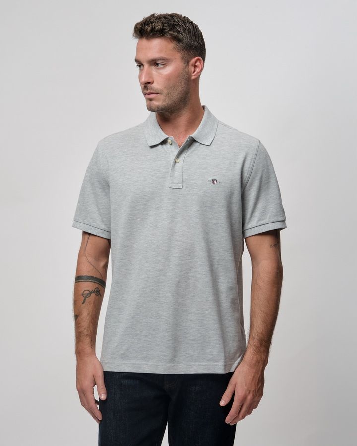 Regular Fit Shield Pique Polo Shirt