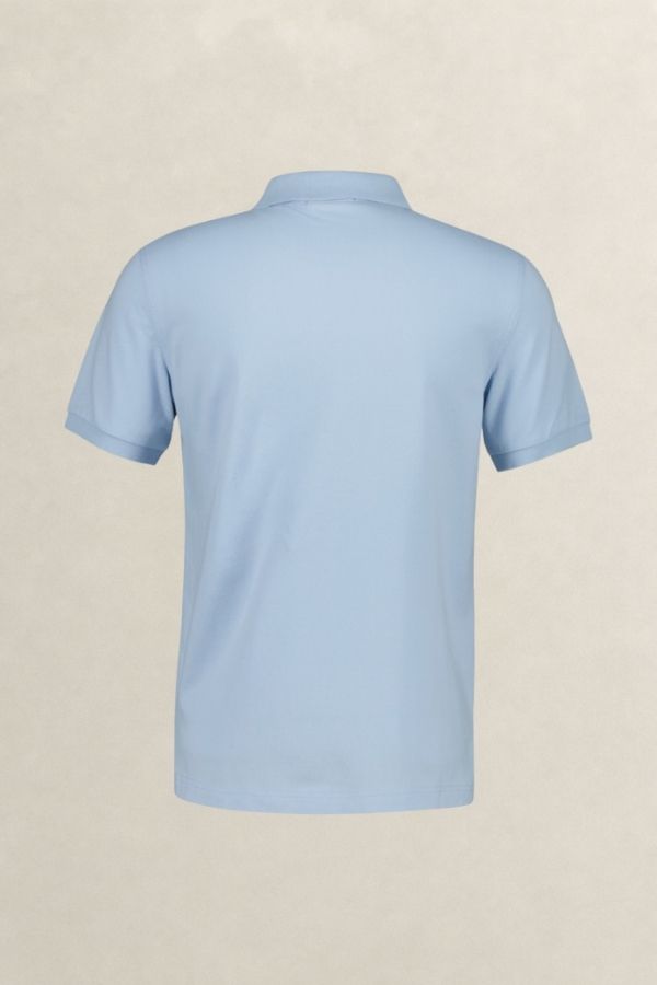 Slim Fit Shield Pique Polo Shirt