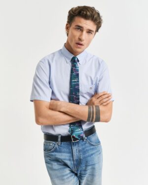 Regular Fit Poplin Short Sleeve Shirt