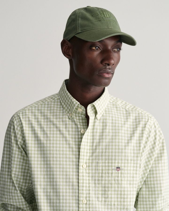 Regular Fit Gingham Poplin Shirt