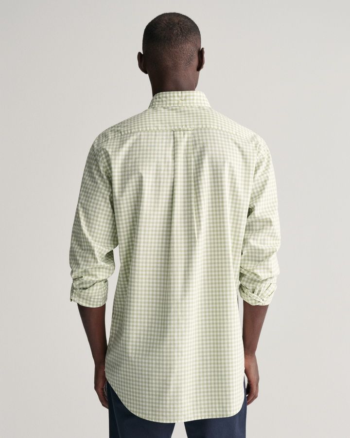 Regular Fit Gingham Poplin Shirt