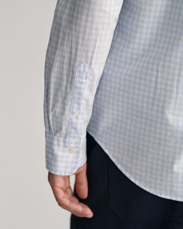 Regular Fit Gingham Poplin Shirt