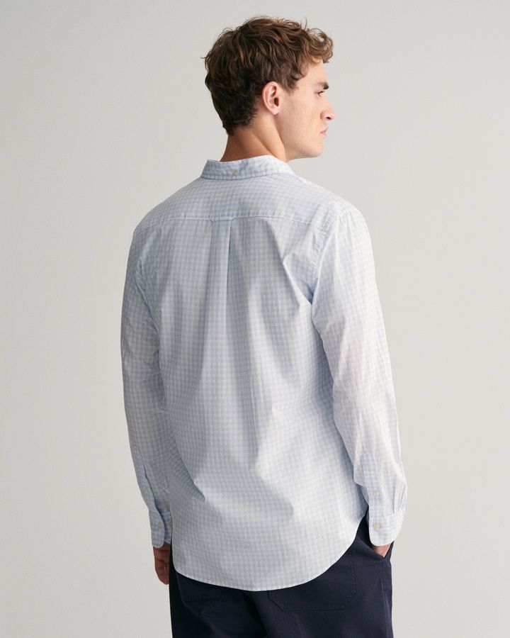 Regular Fit Gingham Poplin Shirt