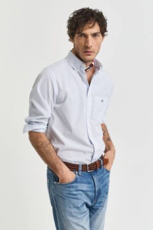 Regular Fit Classic Poplin Banker Shirt