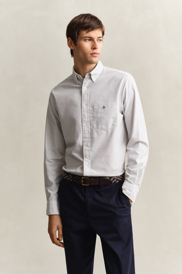 Banker Stripe Classic Oxford Shirt