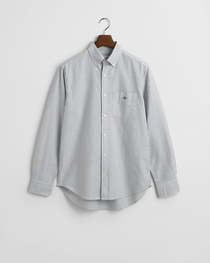 Regular Fit Banker Stripe Oxford Shirt