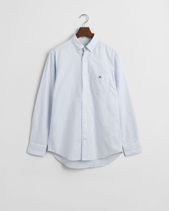Regular Fit Banker Stripe Oxford Shirt