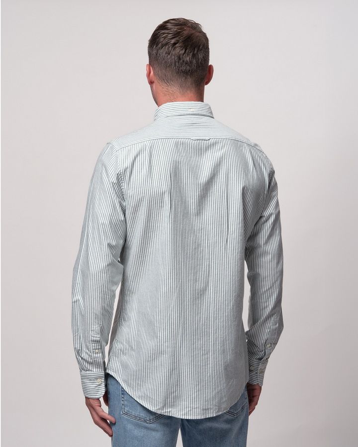 Slim Fit Banker Stripe Classic Oxford Shirt