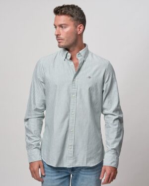 Slim Fit Banker Stripe Classic Oxford Shirt