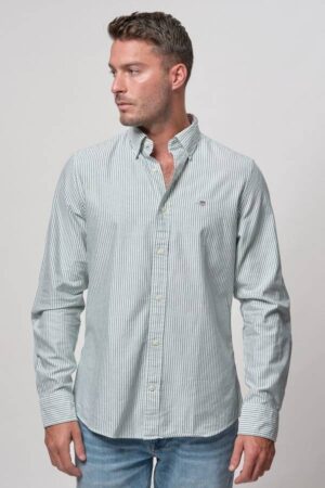 Slim Fit Banker Stripe Classic Oxford Shirt