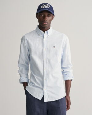 Slim Fit Banker Stripe Classic Oxford Shirt